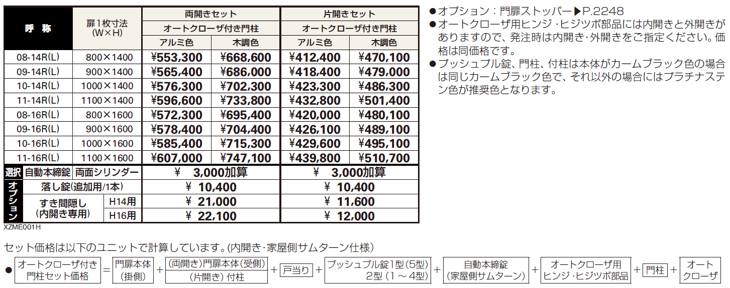 〔共用門扉〕エクスティアラ 門扉3型【2024年版】_価格_1