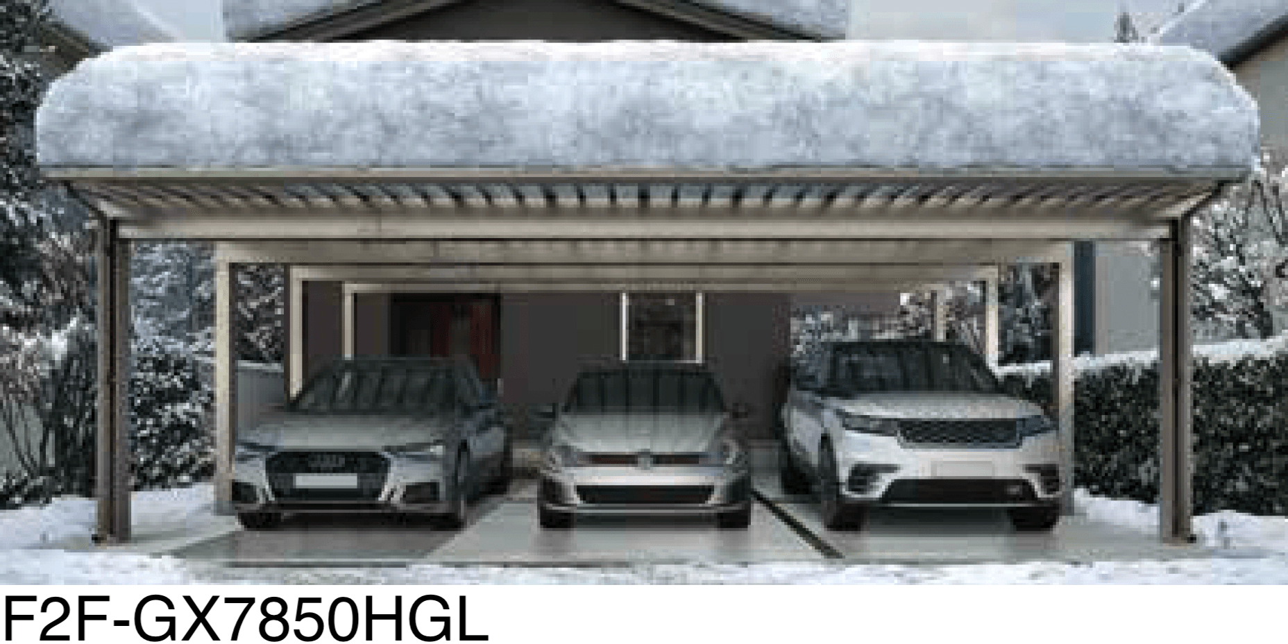 大仙の「アーバンルーフⅡ ストロングタイプ100 カーポート:基本(1台用)/ワイドタイプ(2台用)/ジャンボタイプ(3台用)」のサブ画像2