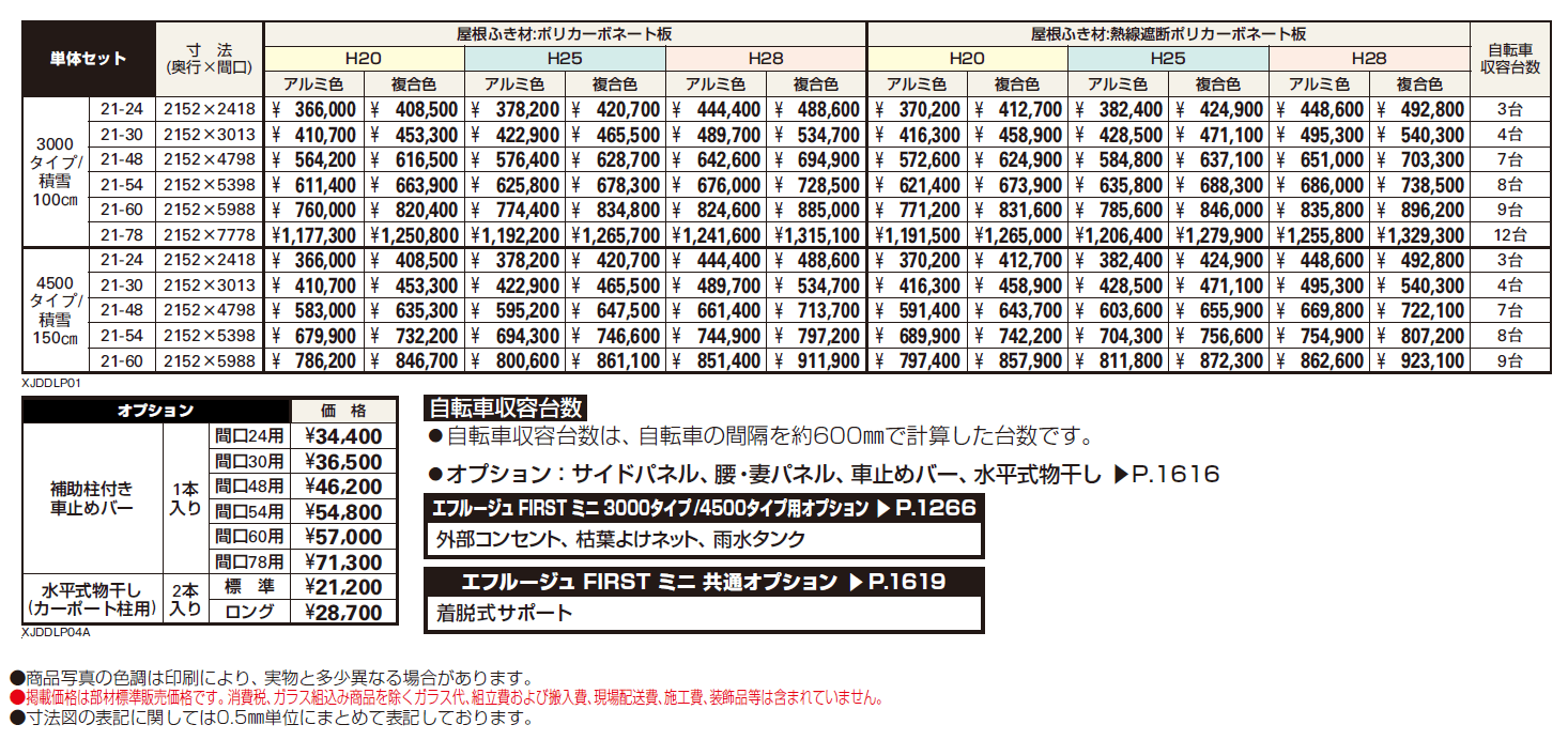 エフルージュ FIRST ミニ 3000タイプ/4500タイプ 単体セット【2024年版】_価格_1