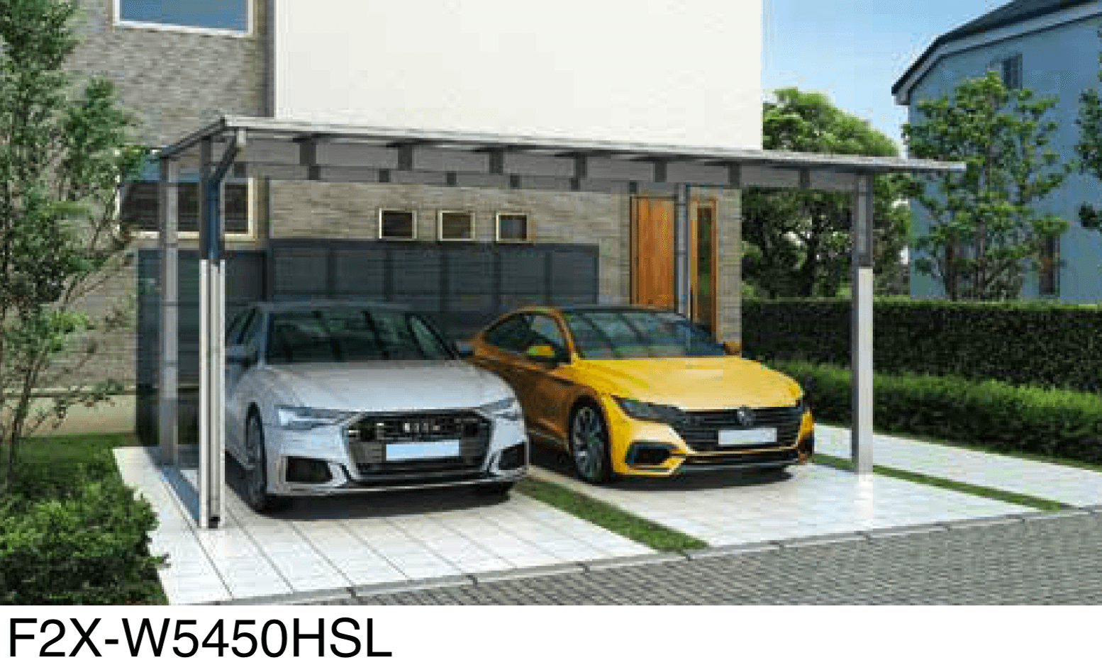 大仙の「アーバンルーフⅡ カーポート:ワイドタイプ(2台用)/ジャンボタイプ(3台用)」