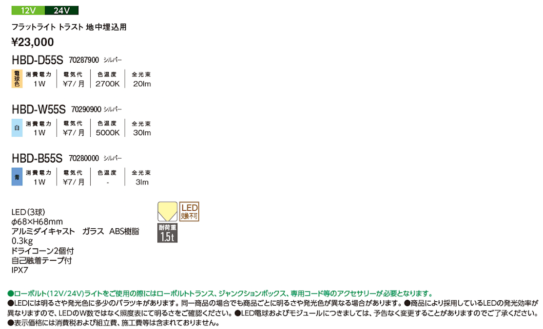 フラットライト トラスト(地中埋込型ライト)【2024年版】_価格_1