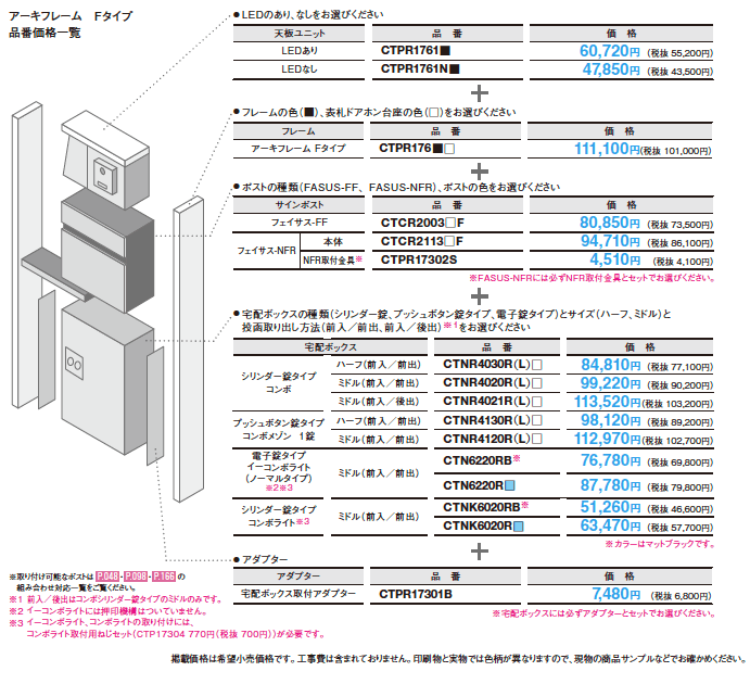 アーキフレーム Fタイプ【2023年版】_価格_1