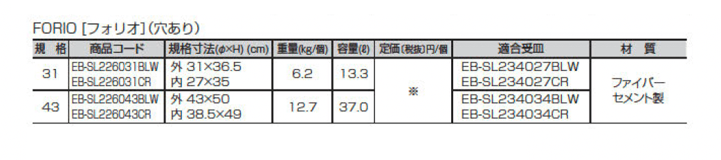 ポッツ フォリオ_価格_2