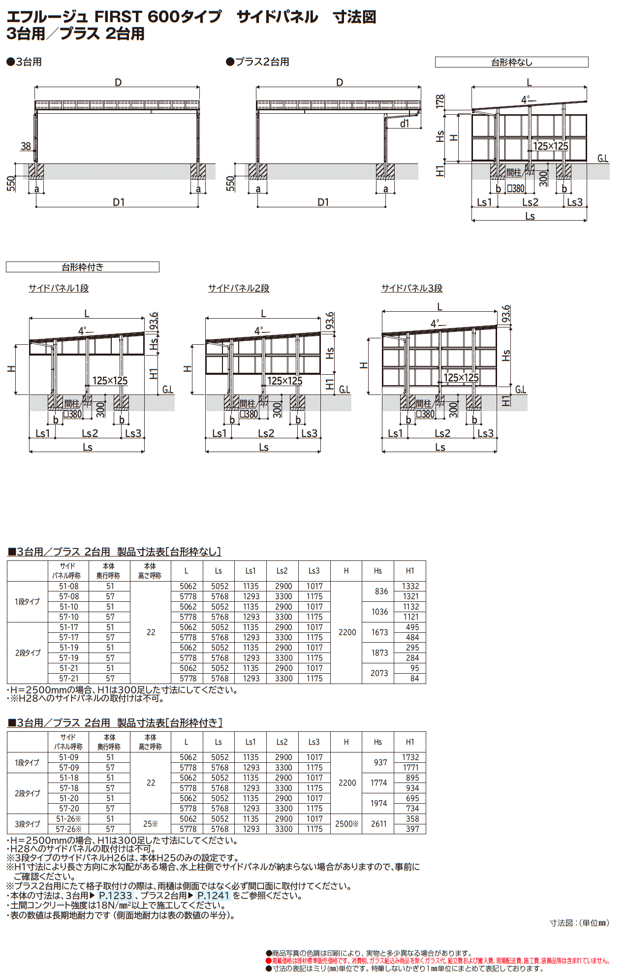 エフルージュ FIRST プラス 600タイプ 2台用 (単体)_価格_3