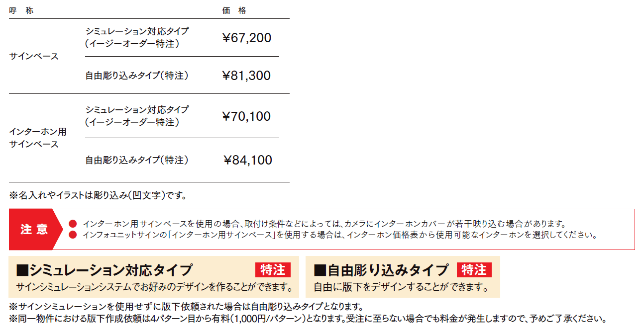 インフォユニットサイン【2024年版】_価格_1