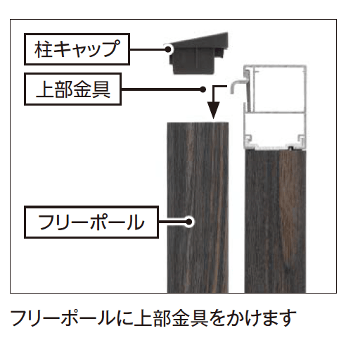タカショーの「フリーポール(エバーアート®フェンス/センシア/防音タイプ/密横板貼デザイン/デザイナーズスタイル®フェンス)」