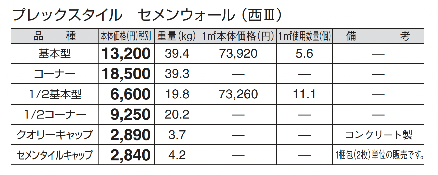 プレックスタイル セメンウォール_価格_5