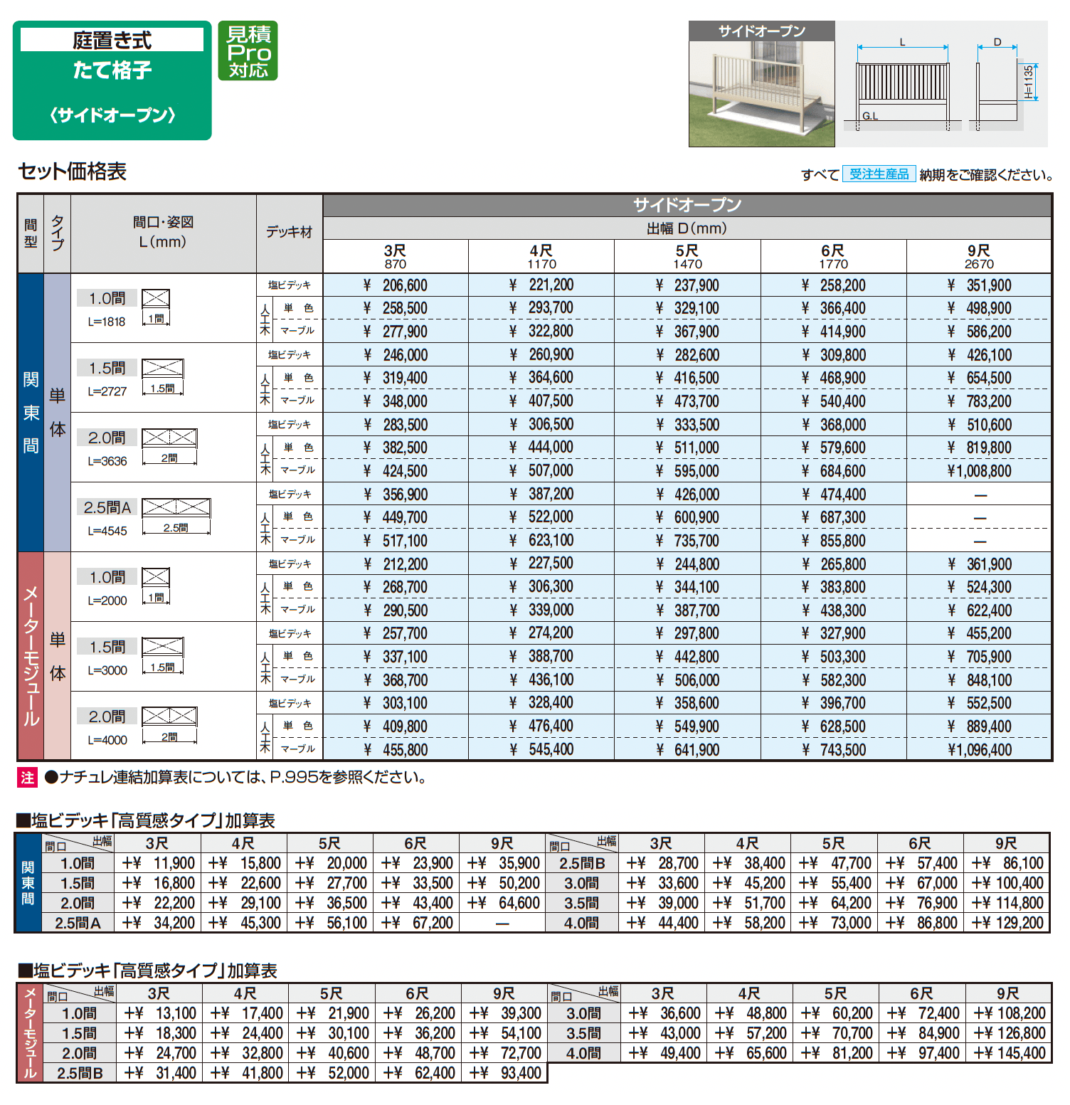 オルネ(庭置き式 たて格子〈サイドオープン〉)【2025年10月価格改訂版】_価格_2