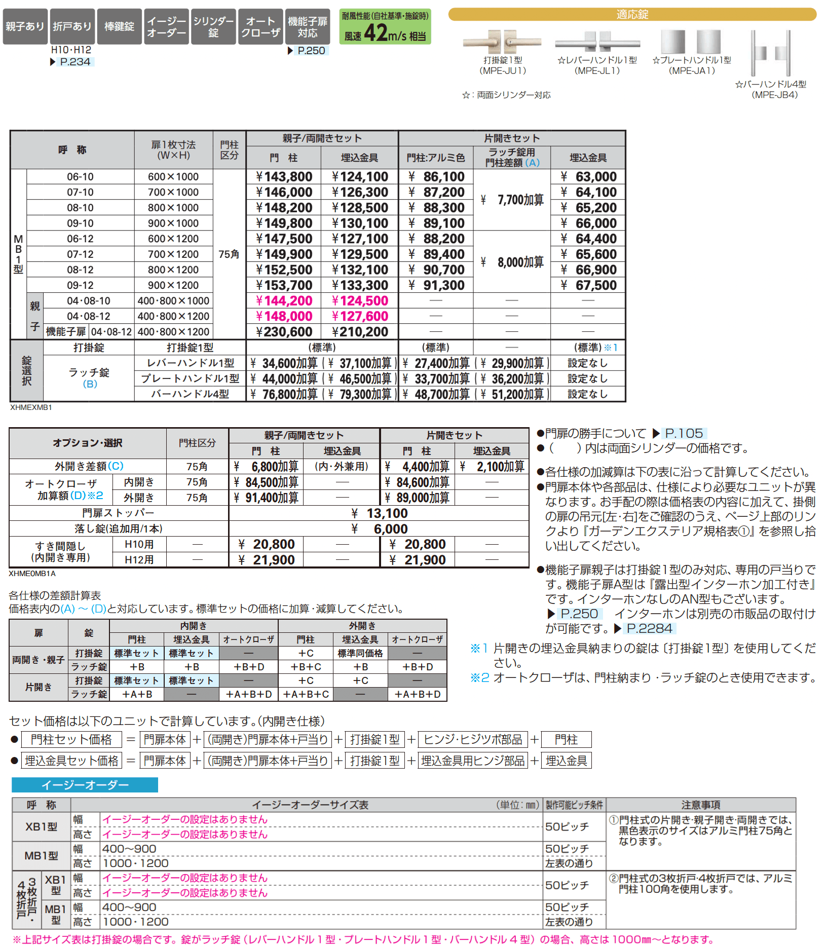 シンプレオ 門扉 MB1型【2025年6月発売】_価格_1