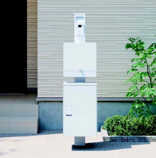 ギャザーの「クオール門柱ユニット宅配ボックス付き」