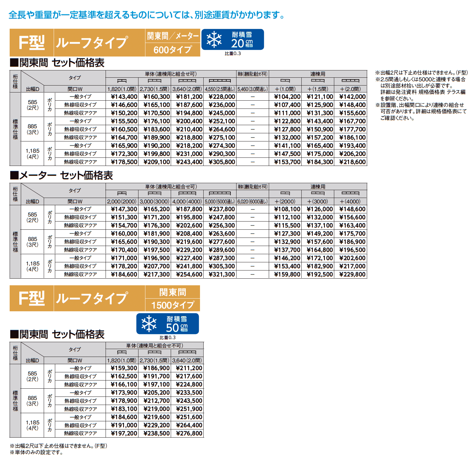 スピーネ F型 ルーフタイプ 関東間_価格_1