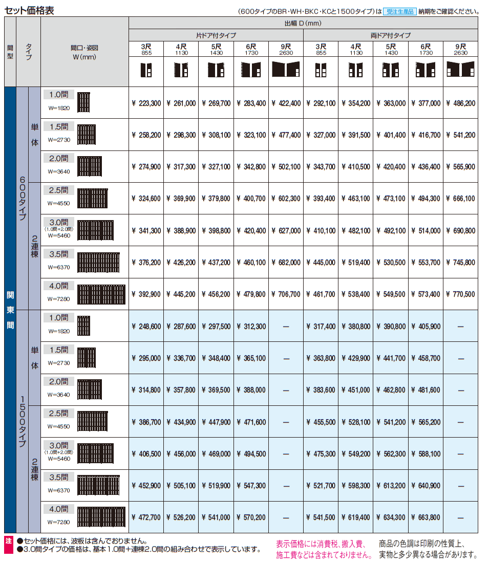 オイトック(波板タイプ/片ドア付タイプ/H=9尺)【2024年版】_価格_1