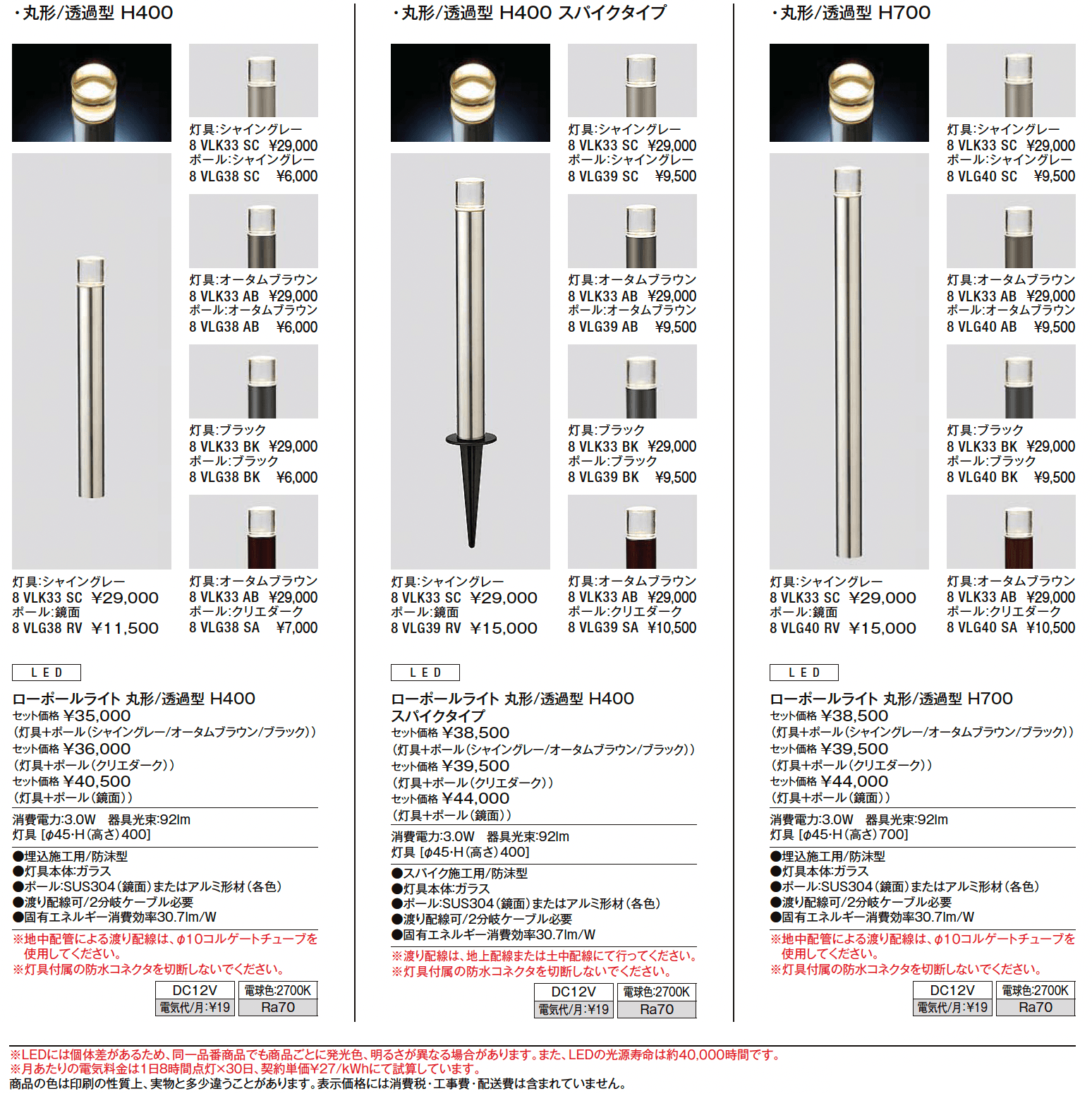 ローポールライト 透過型 丸形【2024年版】_価格_1