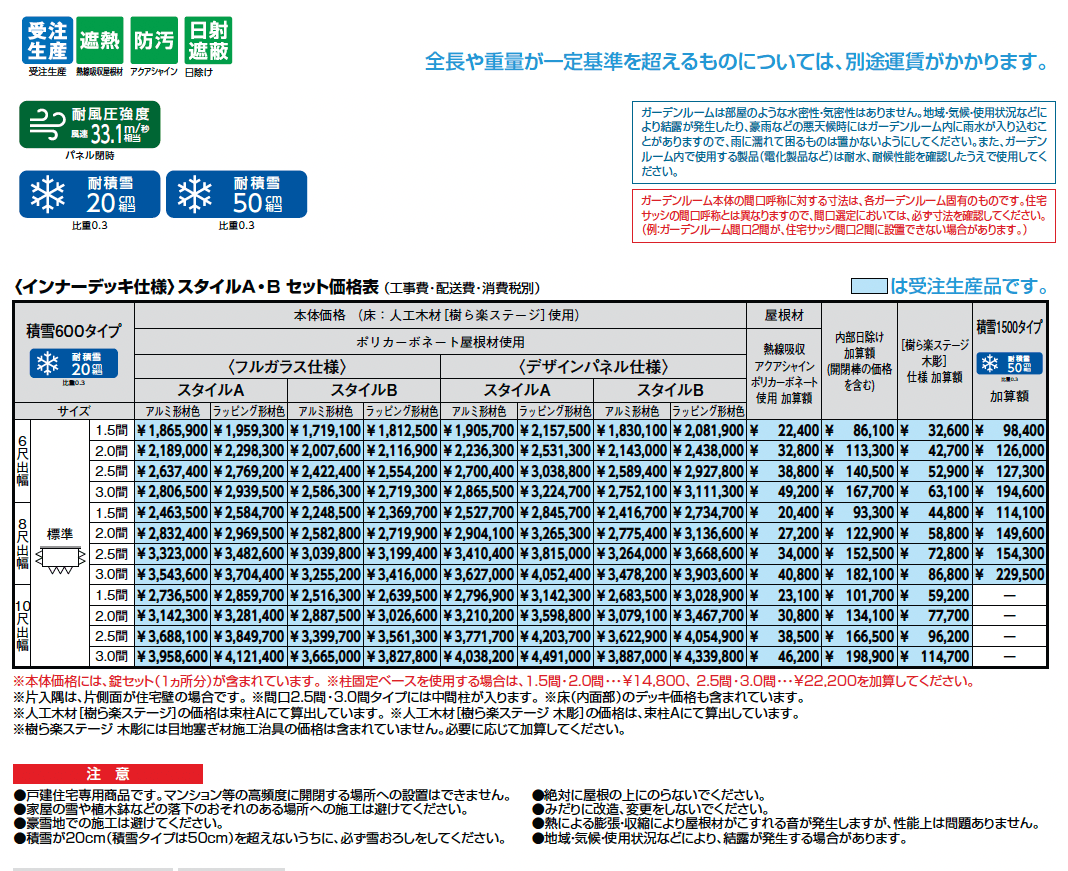 暖蘭物語 〈インナーデッキ仕様〉スタイルB(フルガラス仕様)_価格_1