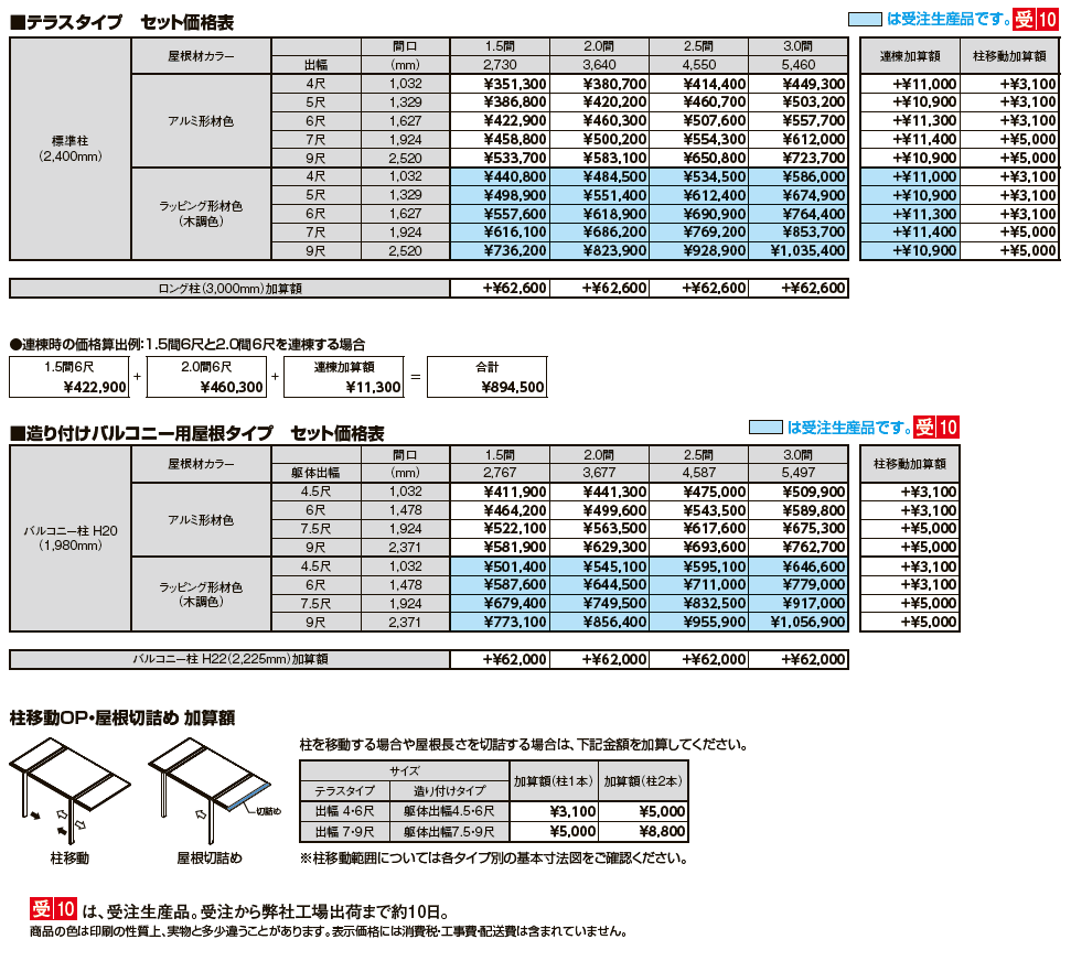 テラスSC 壁付タイプ※2024年6月発売予定【2024年版】_価格_1