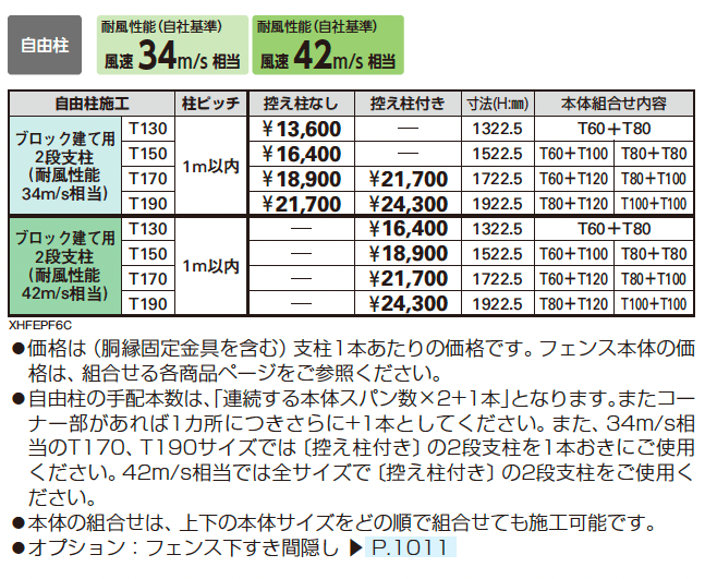 インセットデザイン〈ブロック建て用〉2段支柱_価格_1