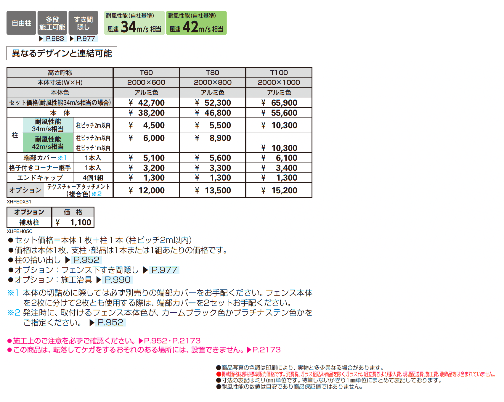 シンプレオ フェンスXB1型_価格_1