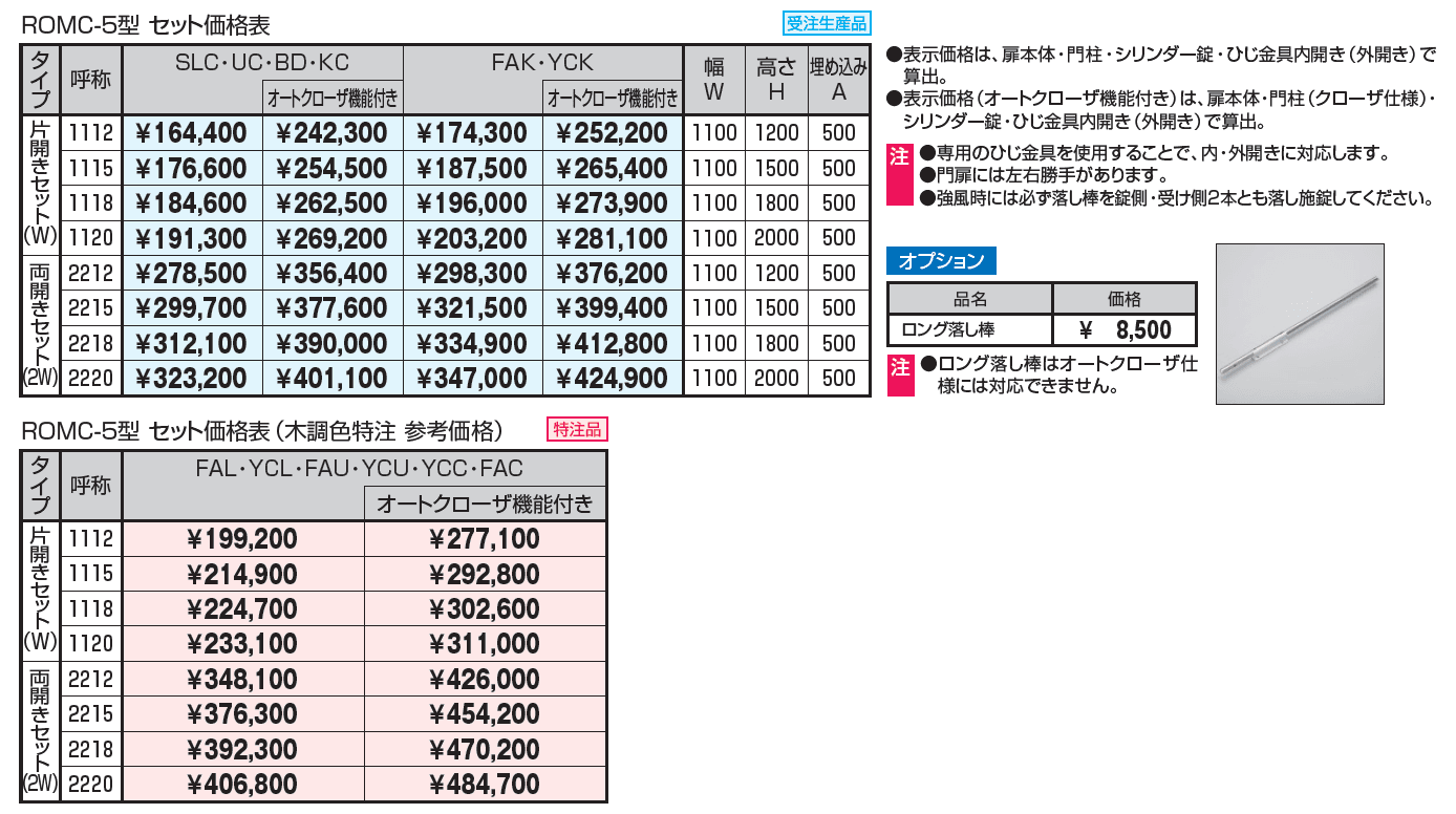 フレラインフォルテ5型 太格子タイプ シリンダー錠_価格_1