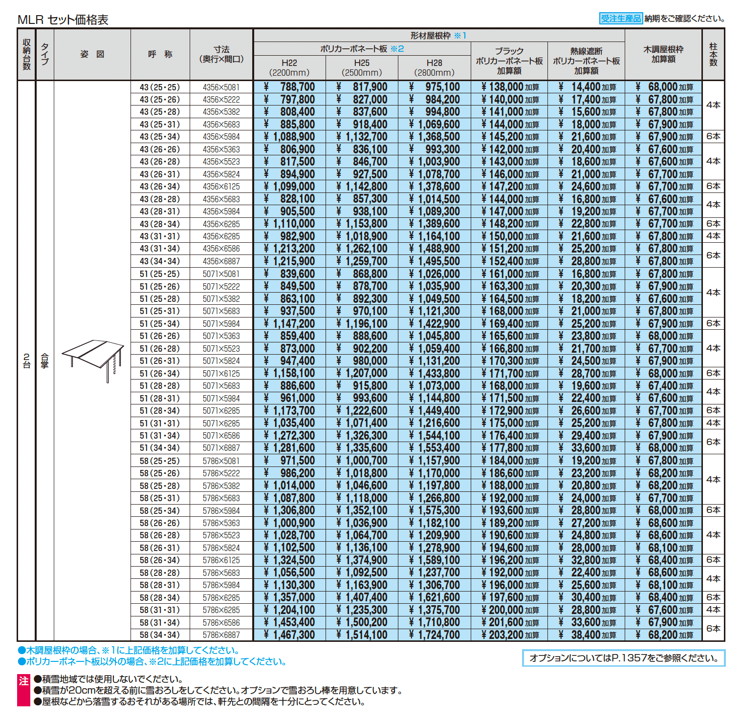 ニューマイリッシュ 通常勾配(奥行延長・合掌)_価格_2