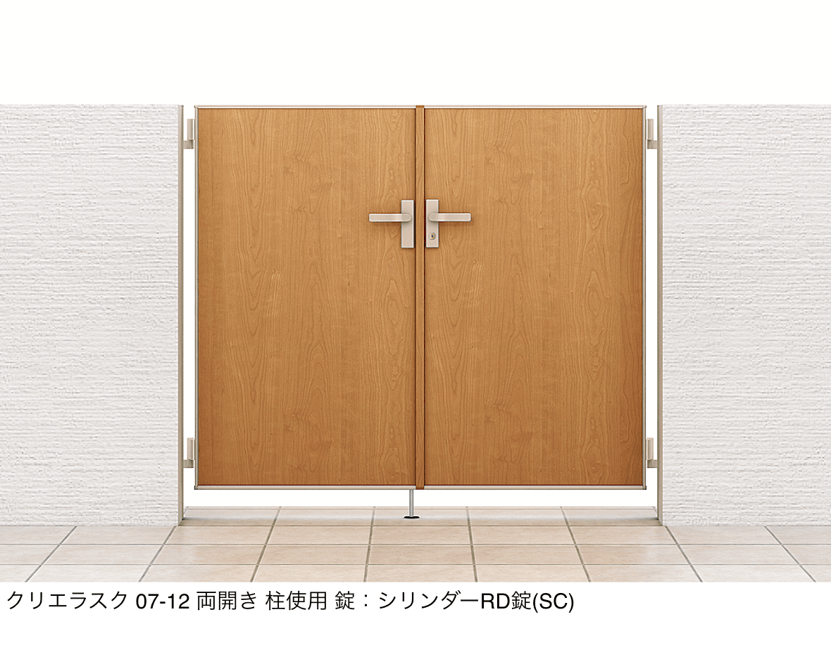 LIXILの「開き門扉AA FM1型(木調)」のサブ画像1