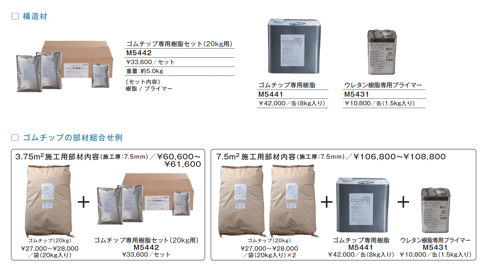 フロアービーズ・標準ゴムチップ_価格_2