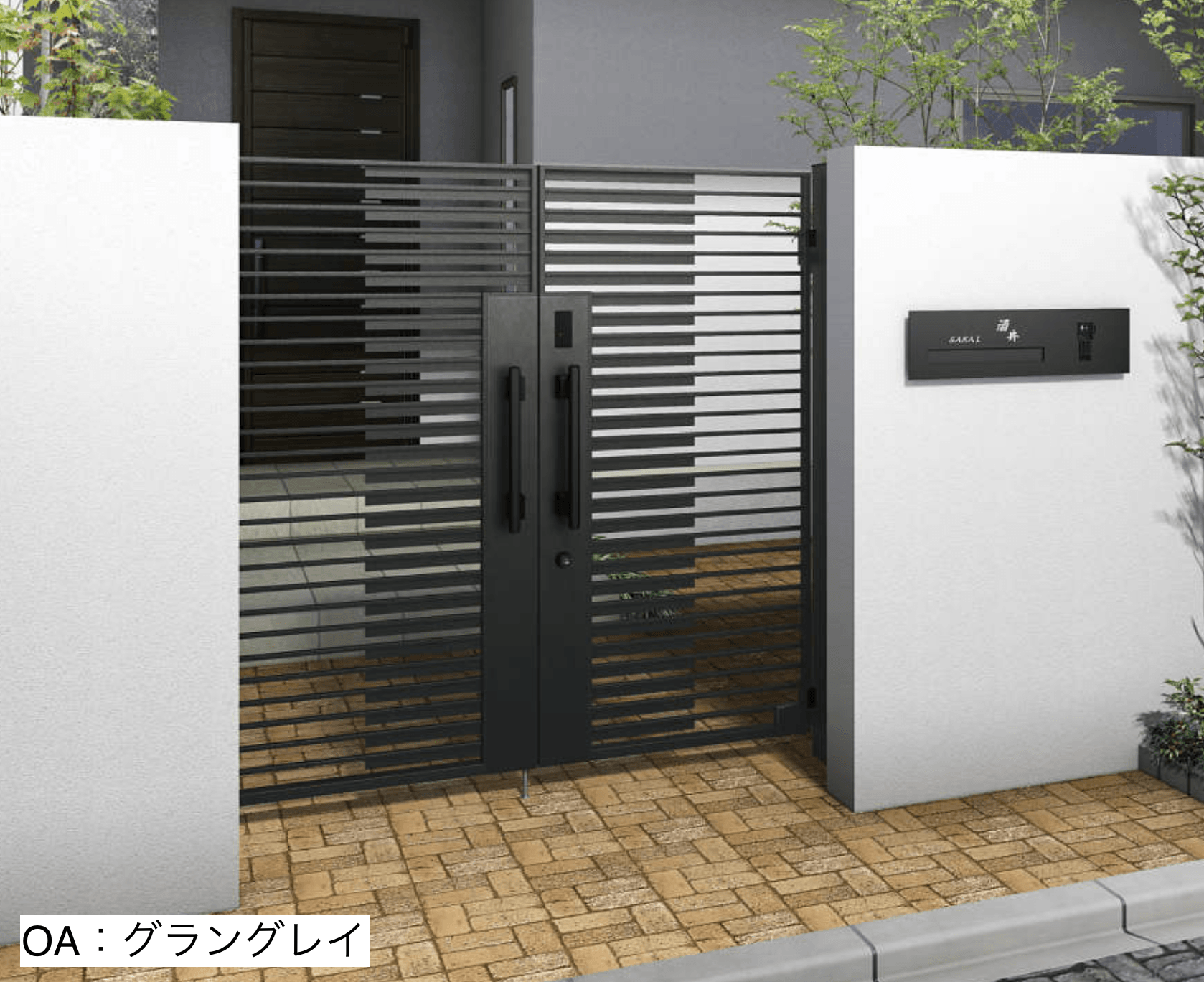 YKK APの「〔ピタットKey システム〕電気錠付 シャローネ 門扉シリーズ SA03型【2023年版】」