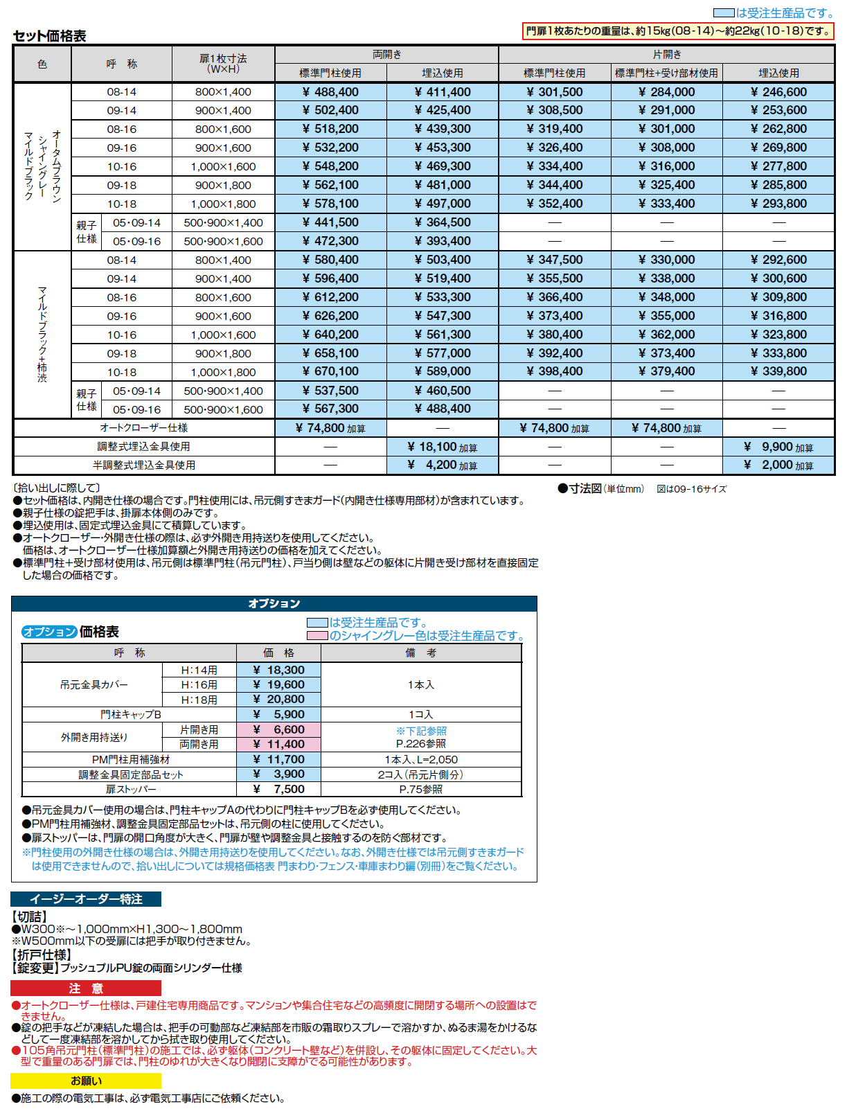 プレミエス門扉 M-KA型【2024年版】_価格_2