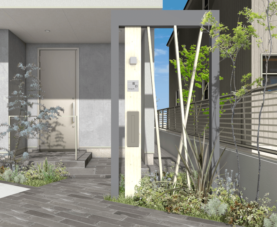 タカショーの「ホームヤードルーフ®システム 斜め格子スリット部材」