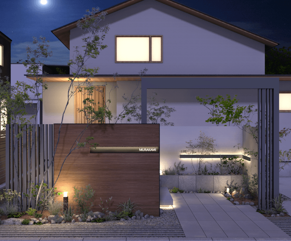 タカショーの「ライティングネームプレート」