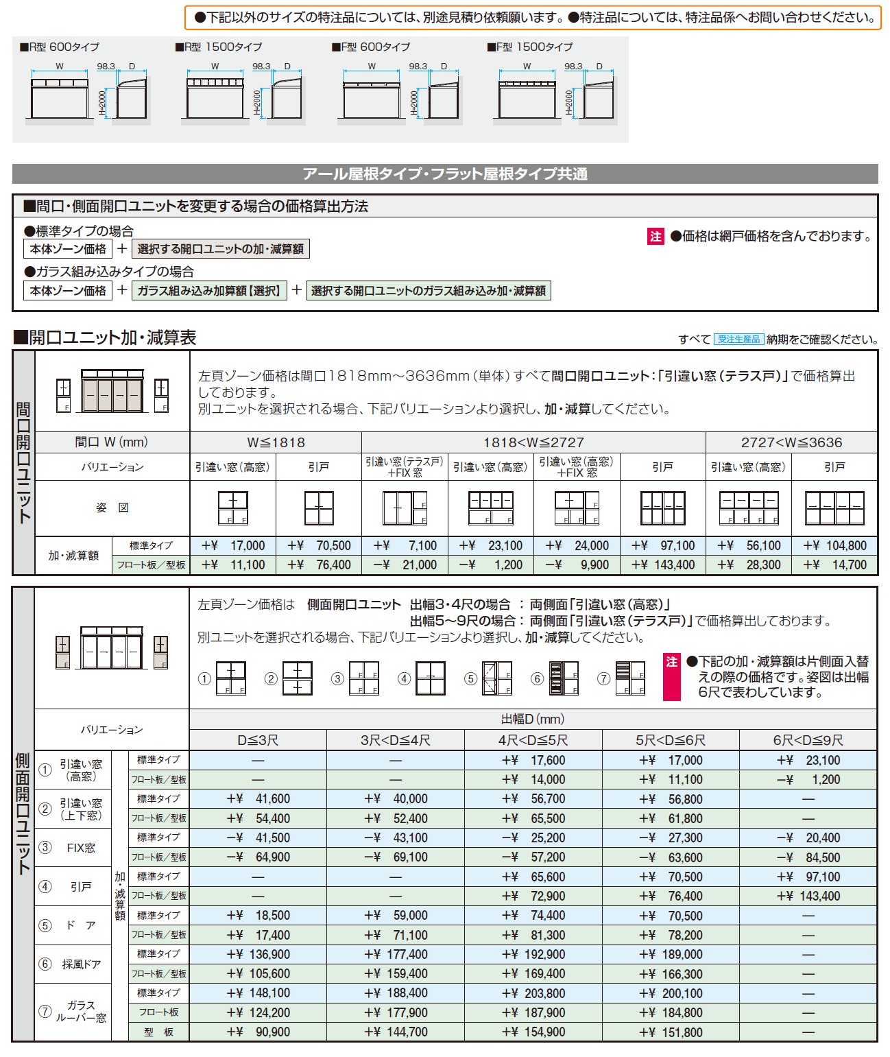 晴れもようwith特注品(土間仕様/ランマなし H20サイズ)【2024年版】_価格_2