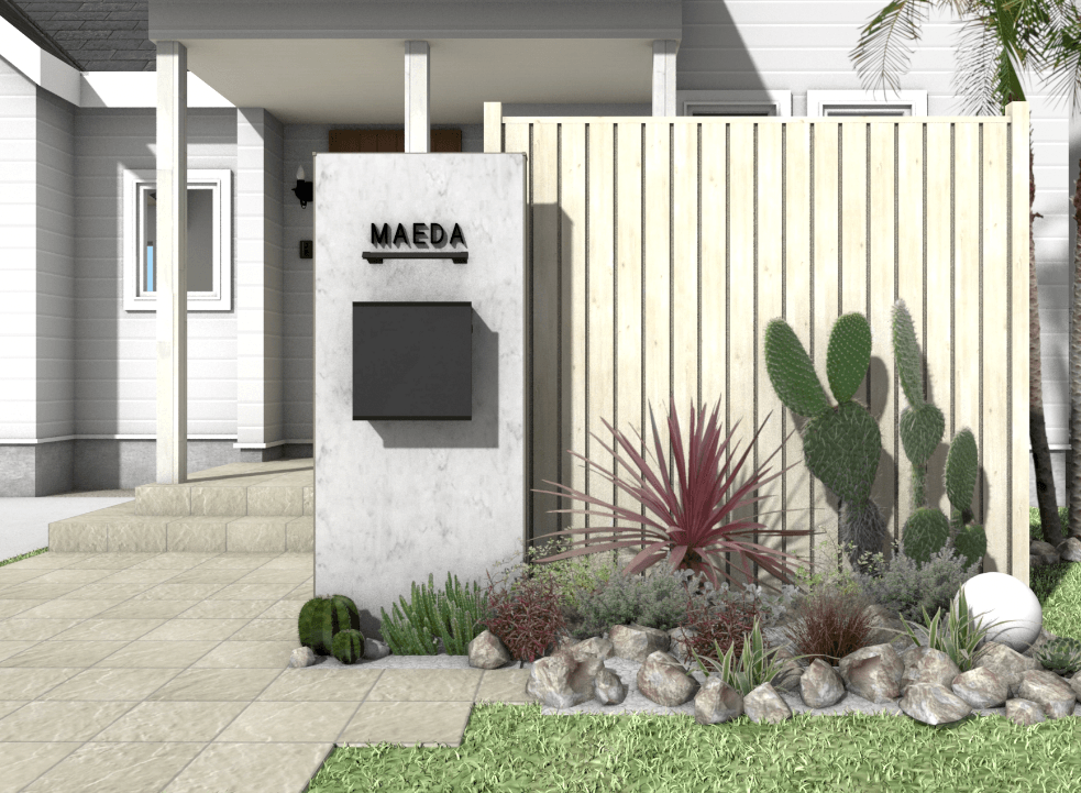 タカショーの「エバーアートボード®︎ ユニット門袖【2024年版】」のサブ画像1