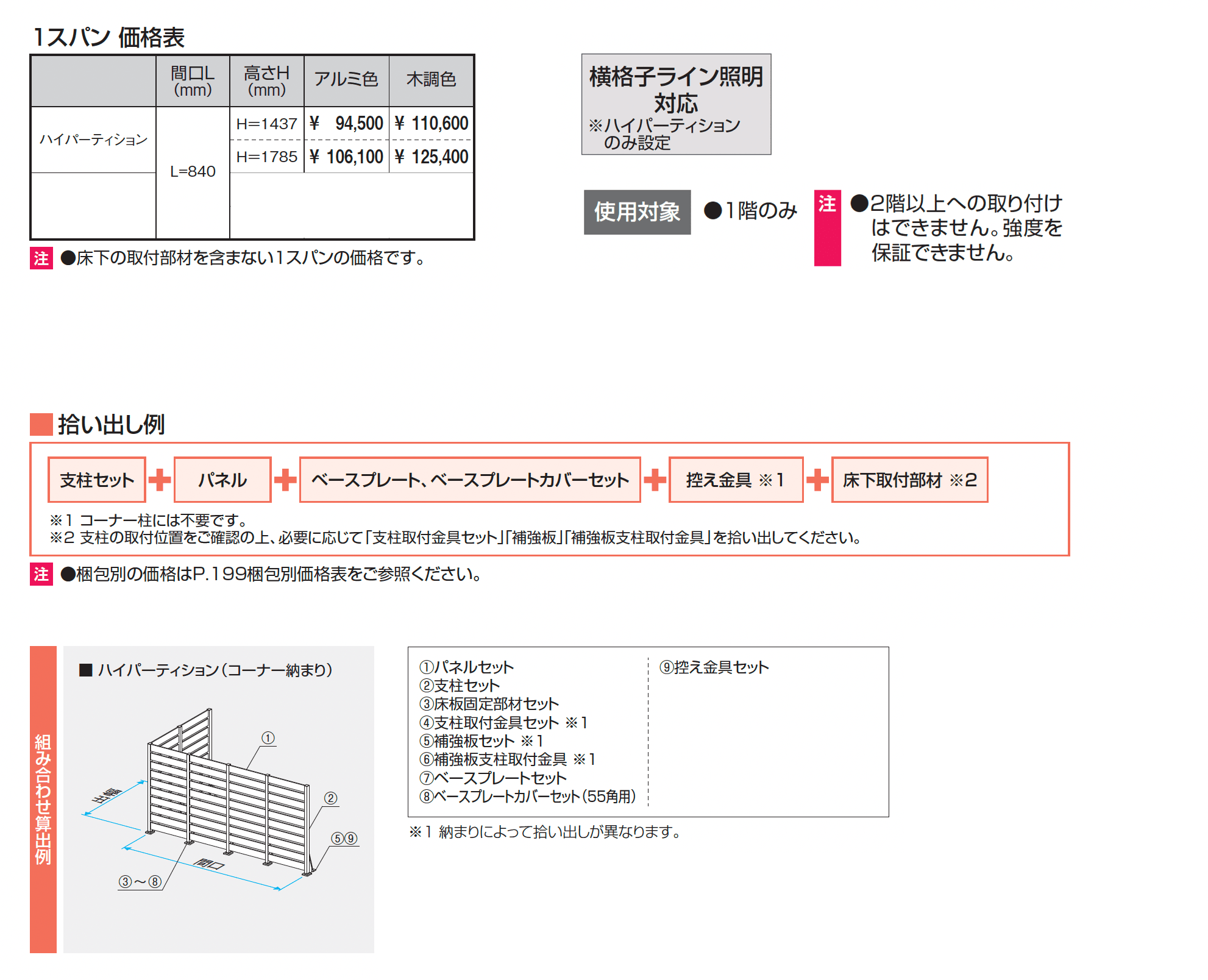 ラステラ ジーエムラインW ハイパーティション_価格_1