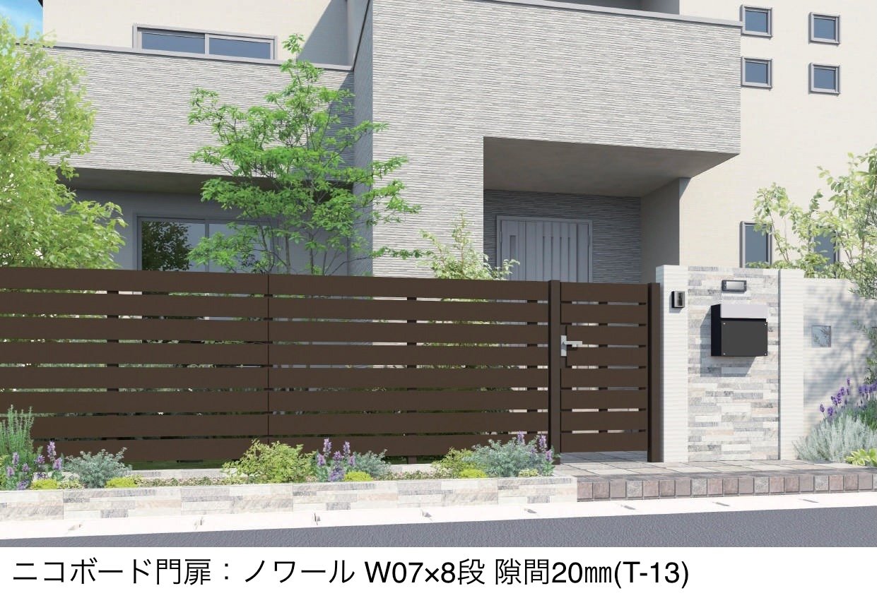 F&Fの「セミユニット門扉 ニコボード門扉」