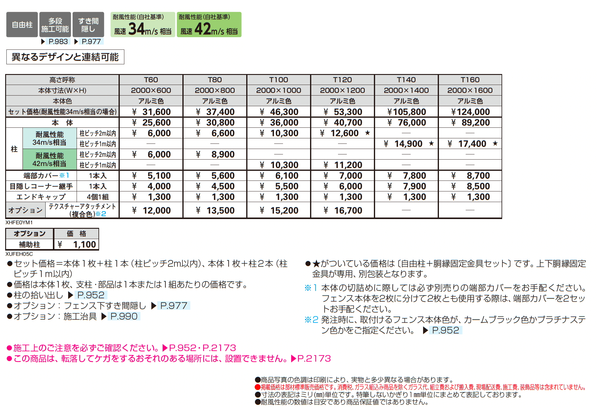 シンプレオ フェンスYM1型_価格_1