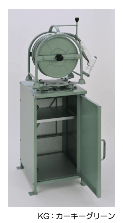 ギャザーの「ホースラク収納ボックスセット(スタンド型ホースリール)」