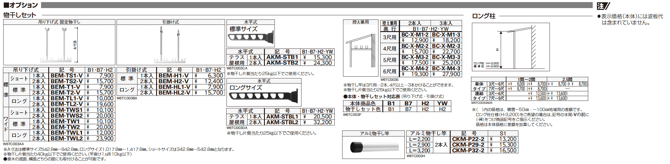 波板テラス屋根 6TC型【2025年版】_価格_4