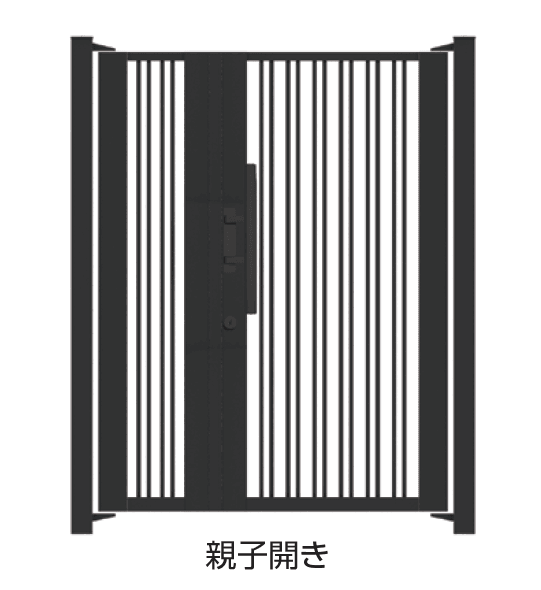 タカショーの「ロートアルミゲート ストライプダブル」のサブ画像3
