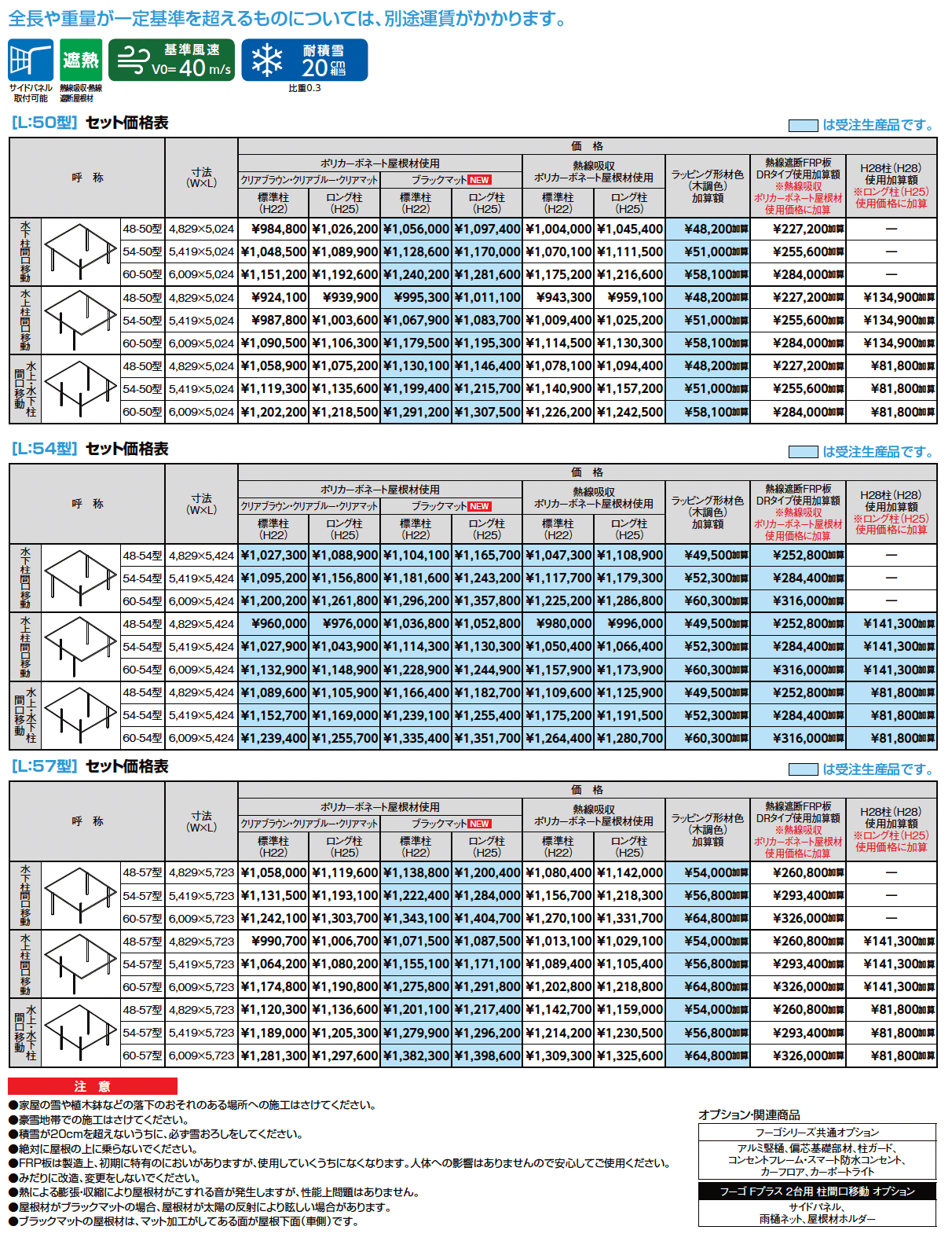 フーゴFプラス 2台用 柱間口移動_価格_1