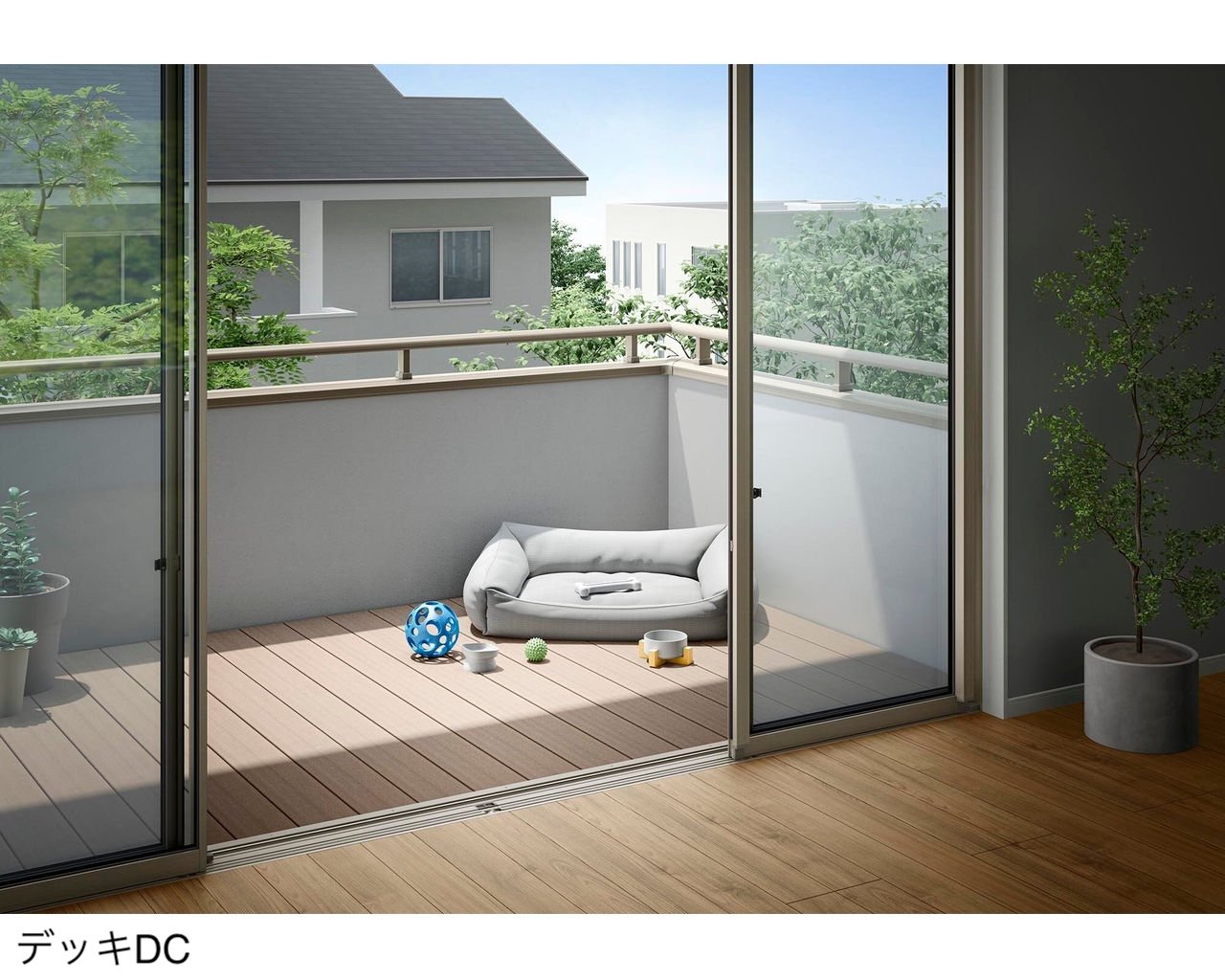 LIXILの「樹ら楽・デッキDC・デッキDS ベランダ仕様」のサブ画像3