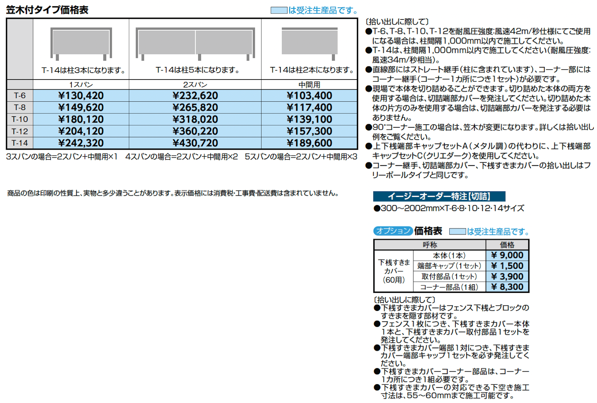 フェンスAA(メタル調) ML1型(横ルーバー)笠木付タイプ【2024年版】_価格_1