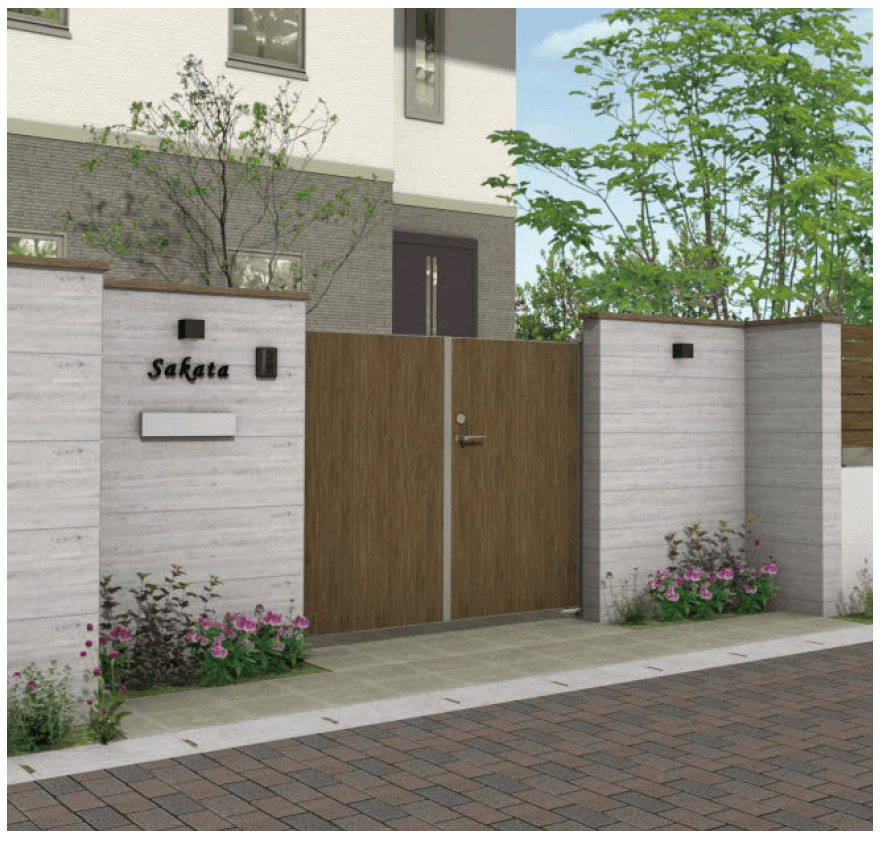 タカショーの「オートロック・電気式オートロック 門扉」