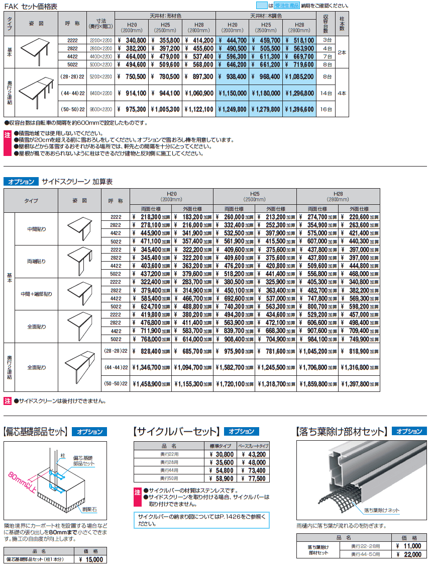 カーポート FⅡ(ミニタイプ)【2024年版】_価格_1