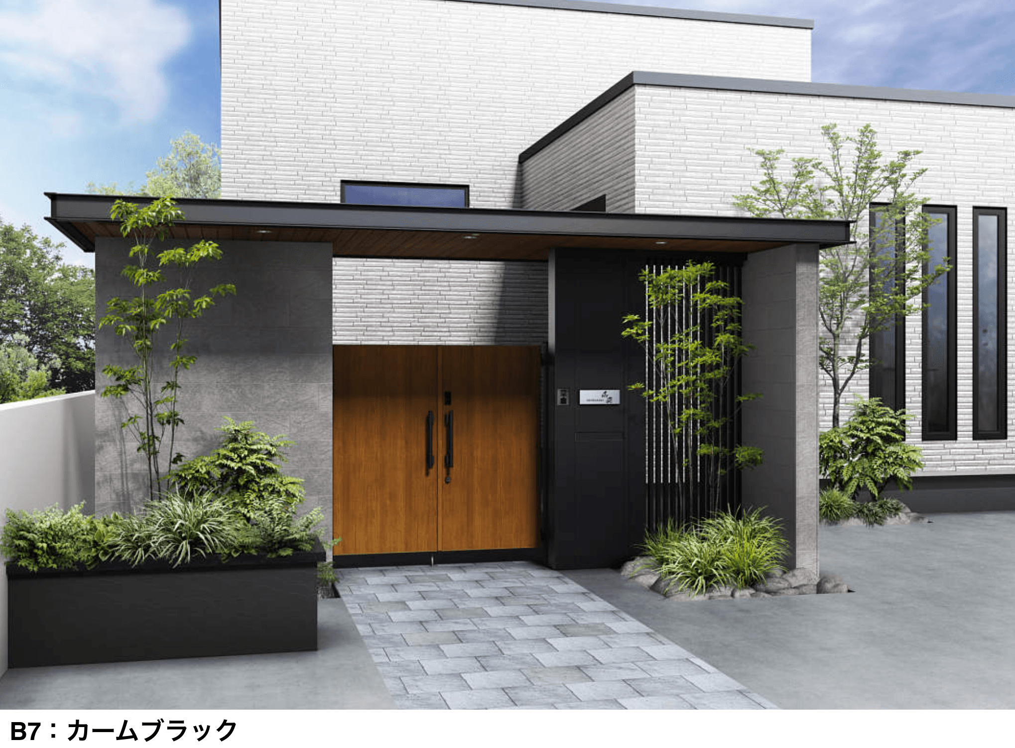 YKK APの「エクスティアラ アーチ 片袖壁+直線壁納まり【2025年版】」のサブ画像1