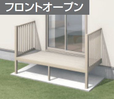 三協アルミの「オルネ特注品(庭置き式 たて太格子〈フロントオープン〉)」