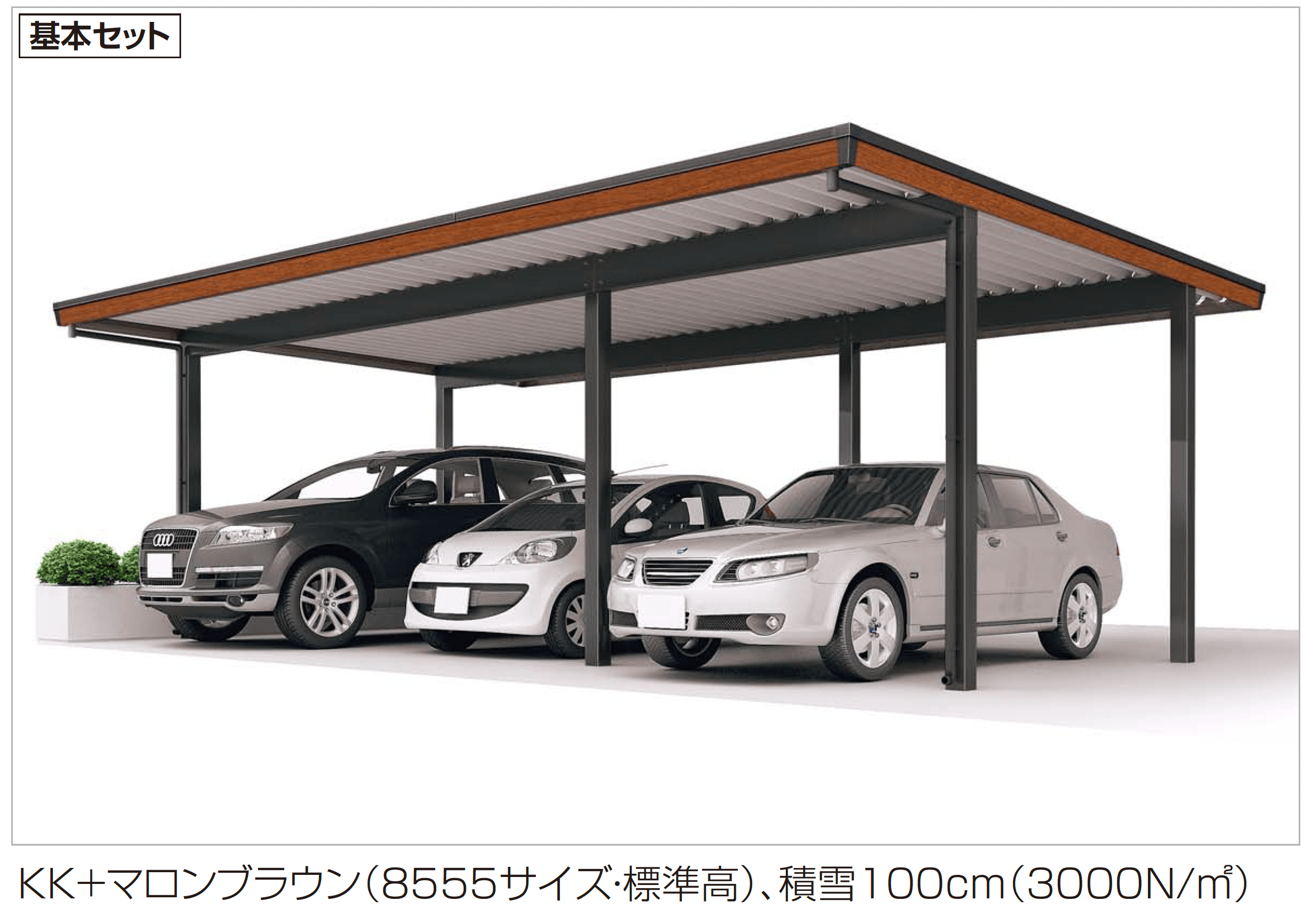 四国化成の「レジストポートSG 間口85サイズ(車3台用)」