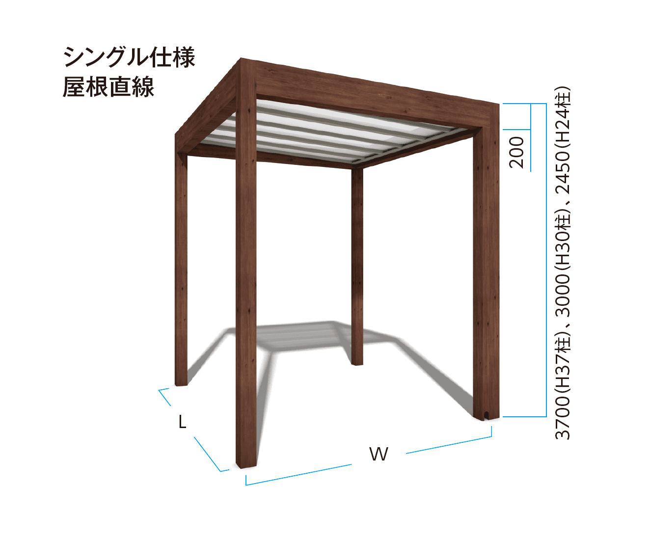 タカショーの「ホームヤードルーフ®︎システム ホームヤードルーフⅡ」のサブ画像1