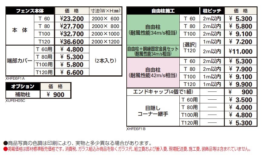 シンプレオ フェンス6F型 たて目隠し【2024年5月末まで】【2024年版】_価格_1