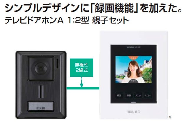 LIXILの「テレビドアホンA1:2型・親子セット」