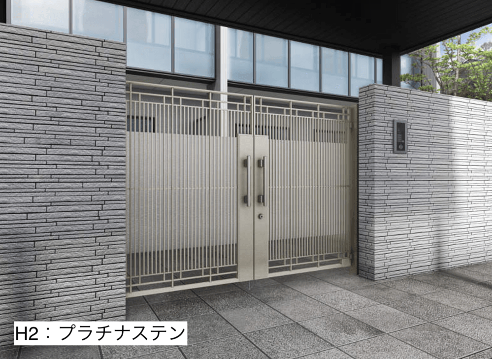 YKK APの「電気錠付共用門扉 シャローネ 門扉SA02型【2023年版】」のサブ画像1