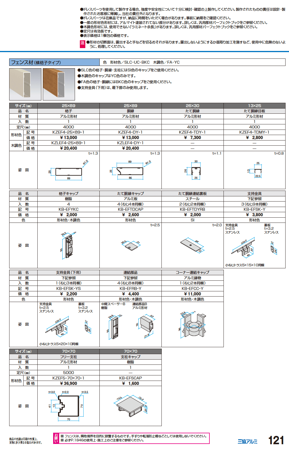 ドレスパーツ フェンス材(横格子タイプ)【2024年版】_価格_1